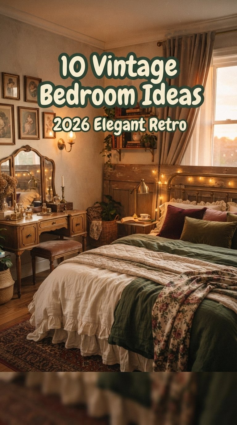 10 Vintage Bedroom Ideas 2026 Elegant Retro