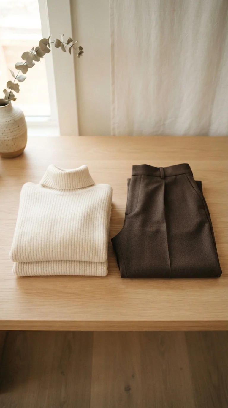 3. The Classic Turtleneck and Trousers