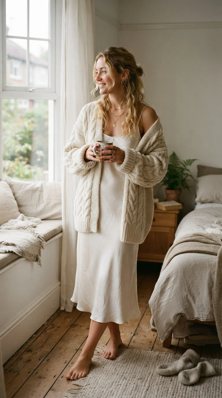 4. Layer with Chunky Knit Cardigans