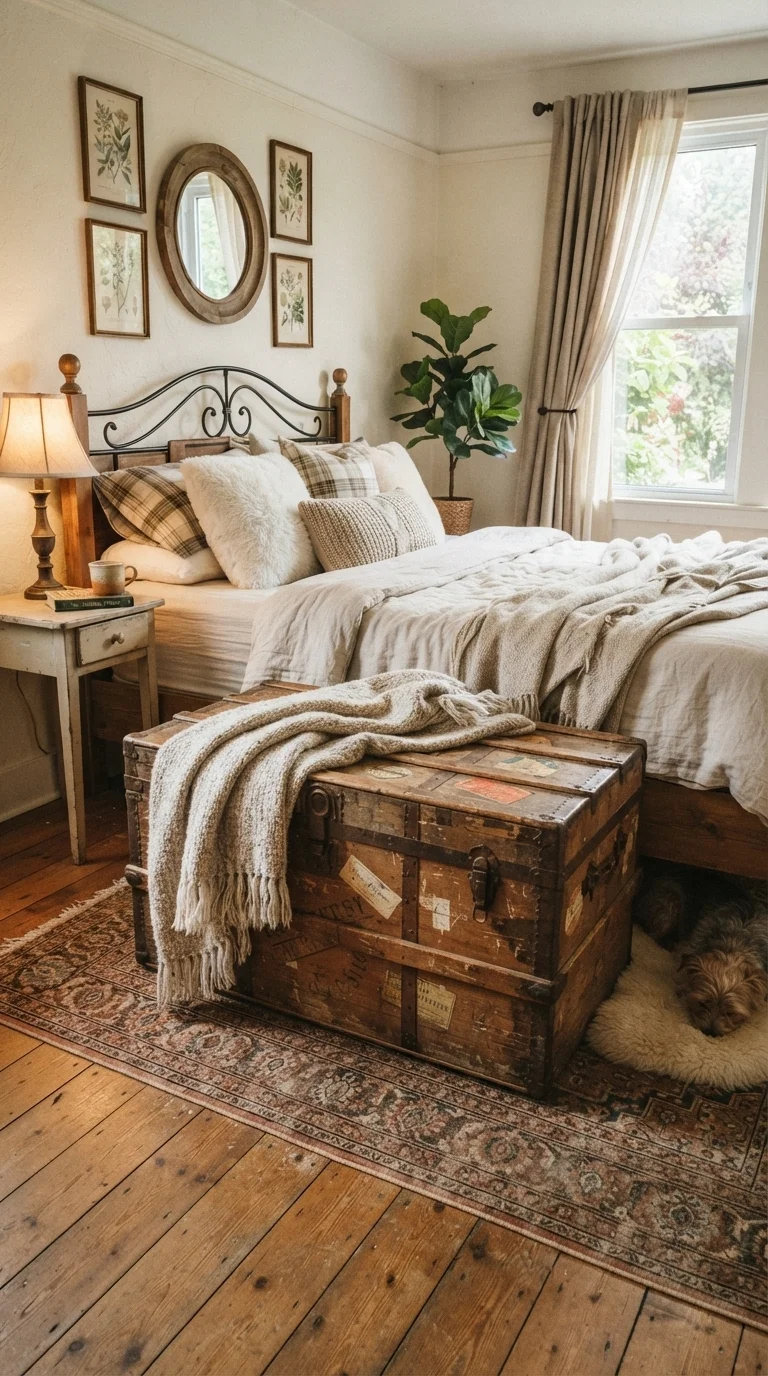 7. Classic Wooden Storage Trunks
