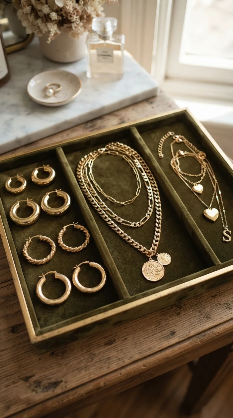 7. Opt for Gold Statement Jewelry