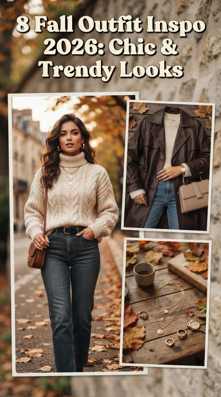 8 Fall Outfit Inspo 2026: Chic & Trendy Looks