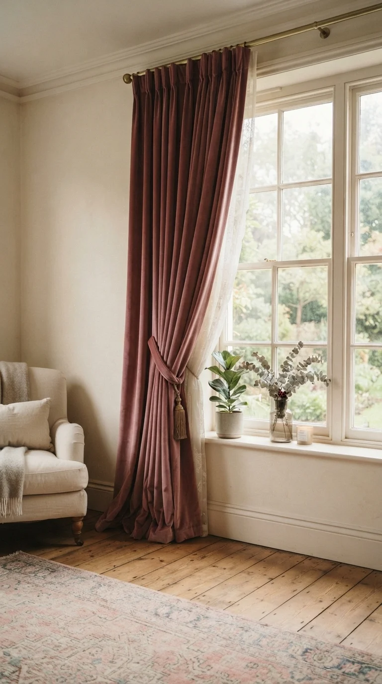 9. Soft Velvet Curtains