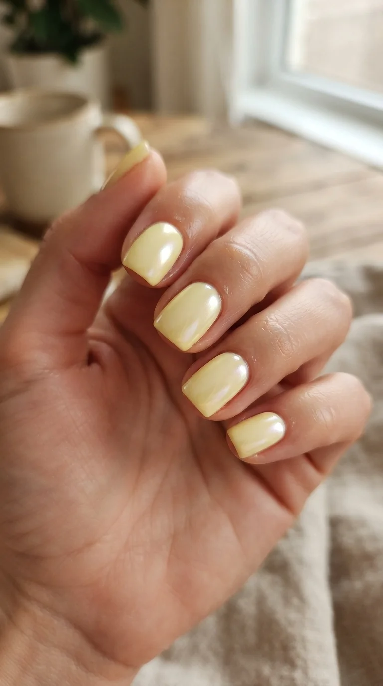 1. Buttery Pastel Lemon Glaze