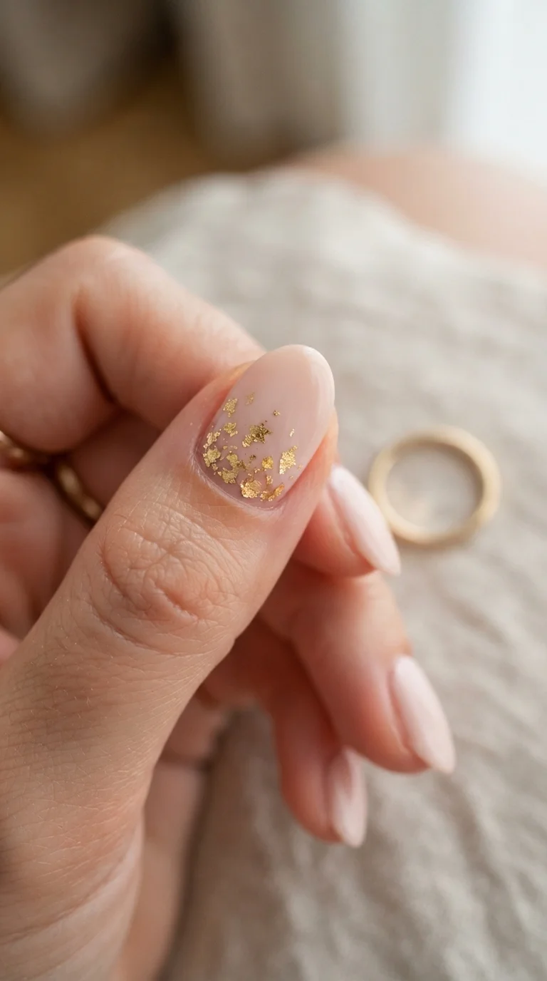 1. Minimalist Gold Leaf Accents