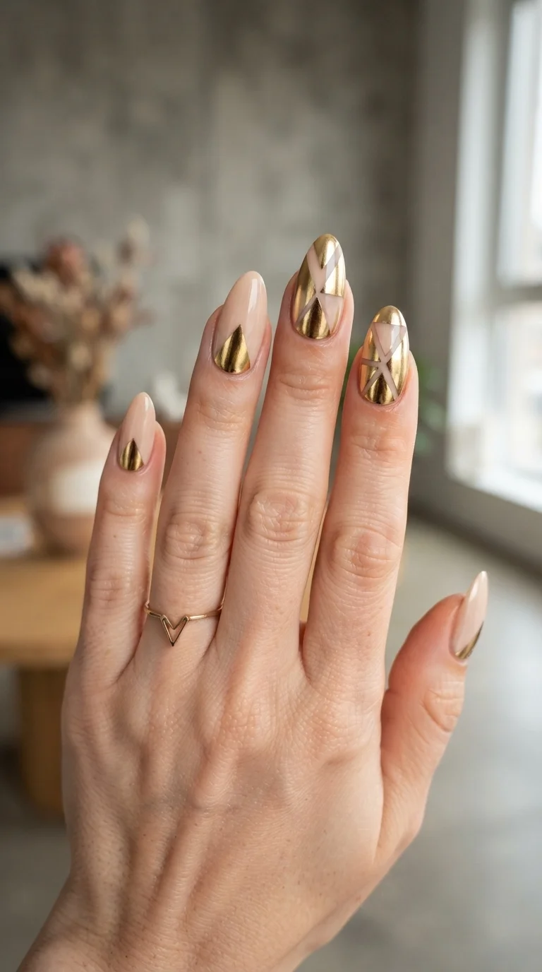 12. Gold Geometric Blocks