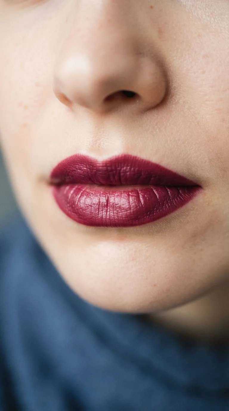 2. Bold Berry Stained Lips