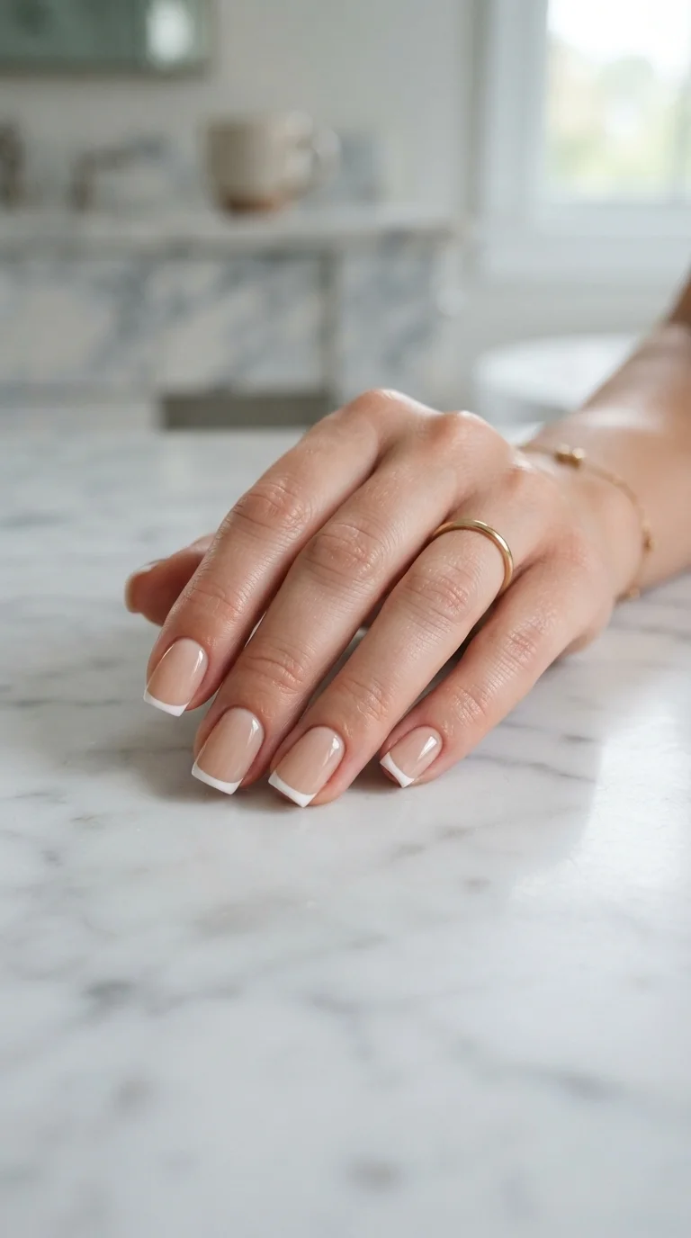 2. Modern Micro-French Tips