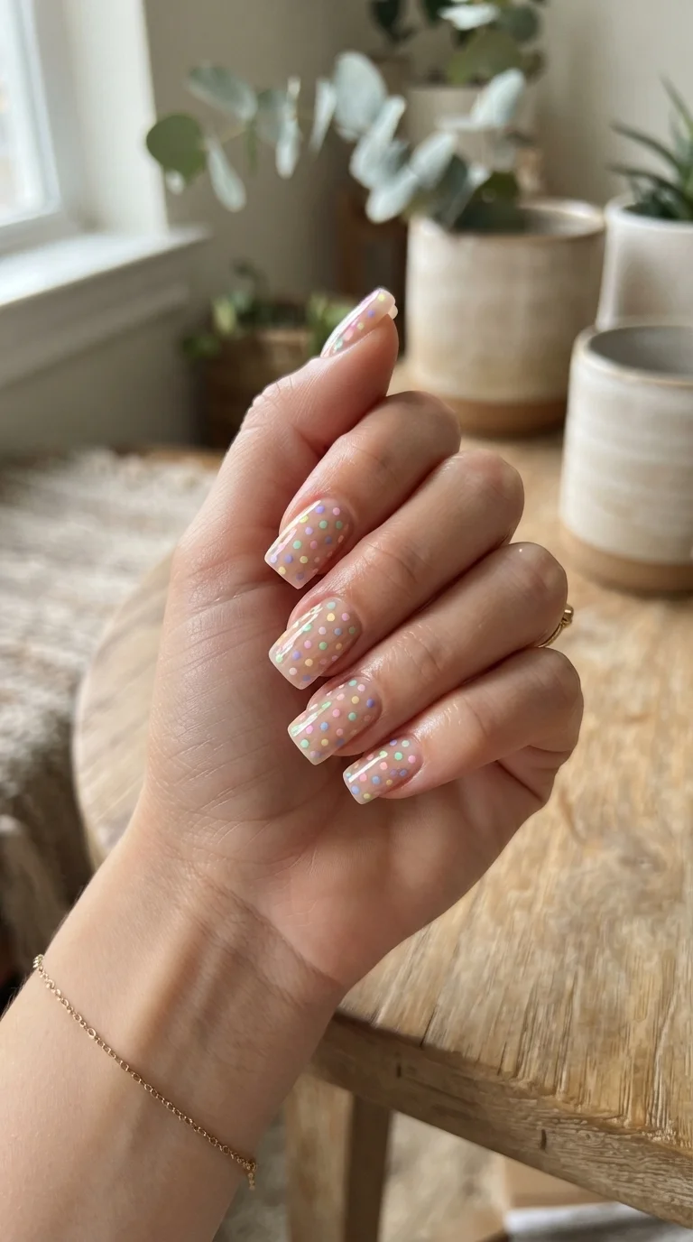 2. Pastel Rainbow Polka Dot Party