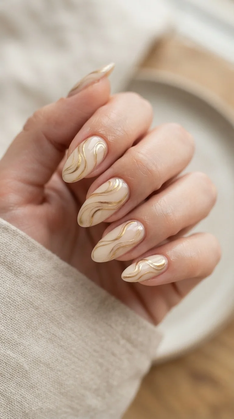 3. Elegant Gold Swirls