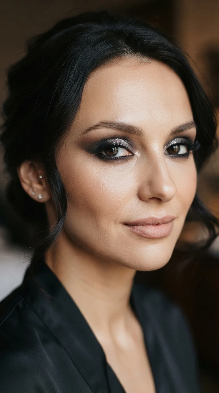 3. Silver-Dusted Smokey Eye