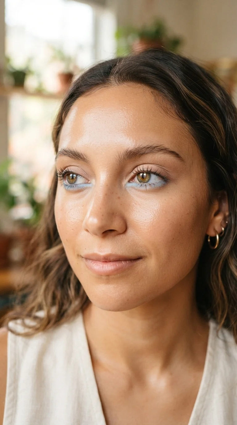5. Blue-Tinted Lower Lash Line