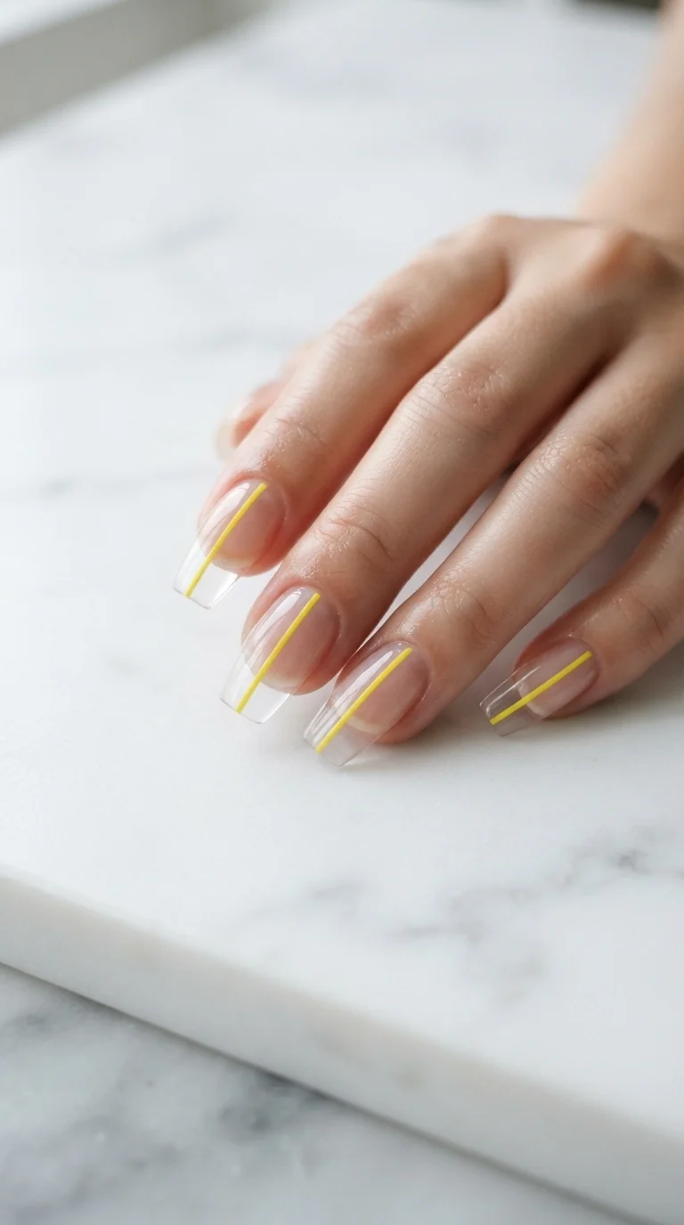 5. Minimalist Yellow Negative Space