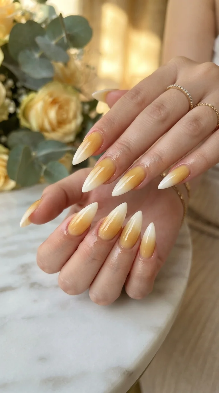 6. Honey-Glazed Ombré