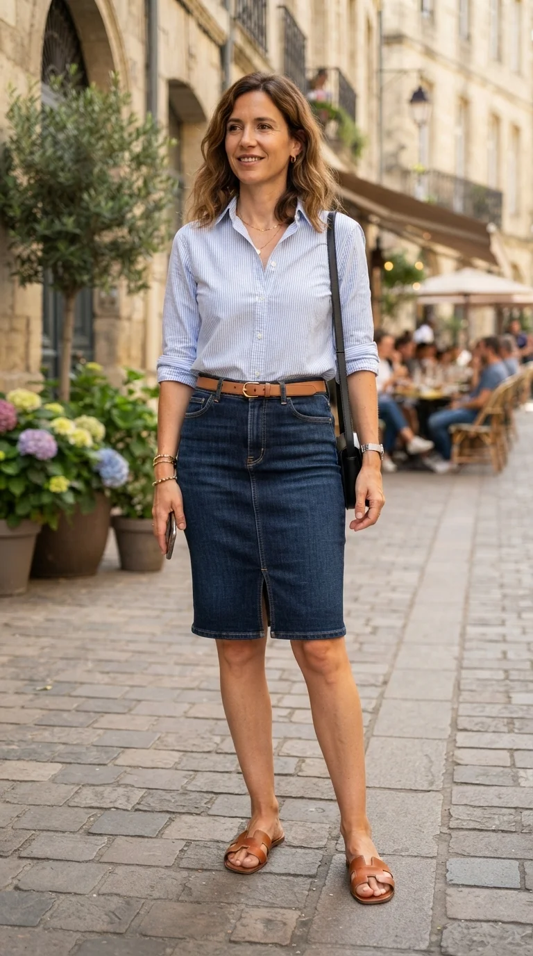 6. Office Casual with a Crisp Button-Down