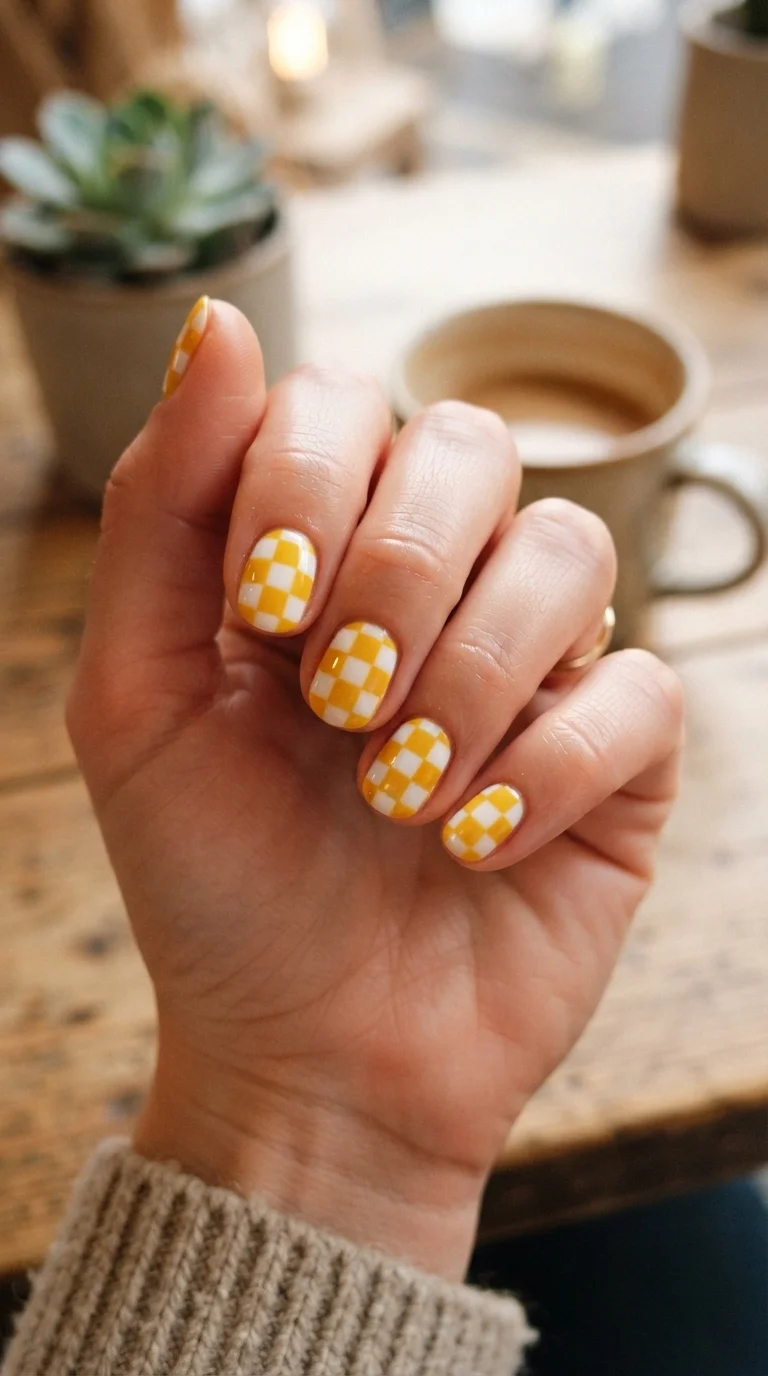 7. Checkerboard Pop Art
