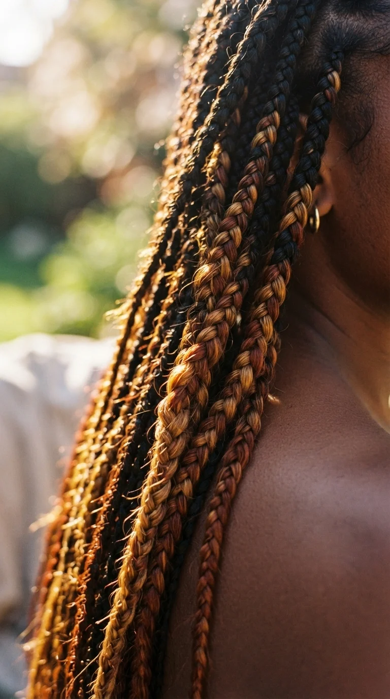 8. Multi-Colored Braided Accents