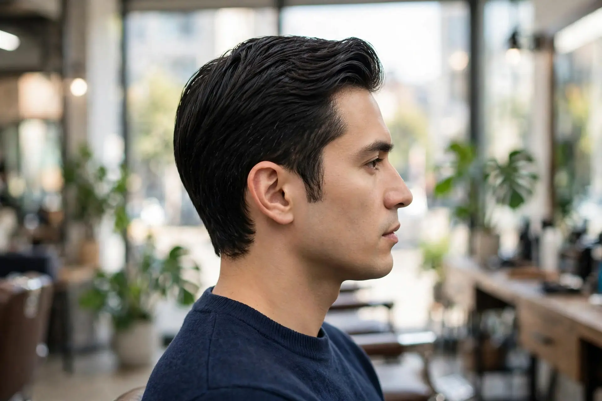 Soft taper fade haircut for men