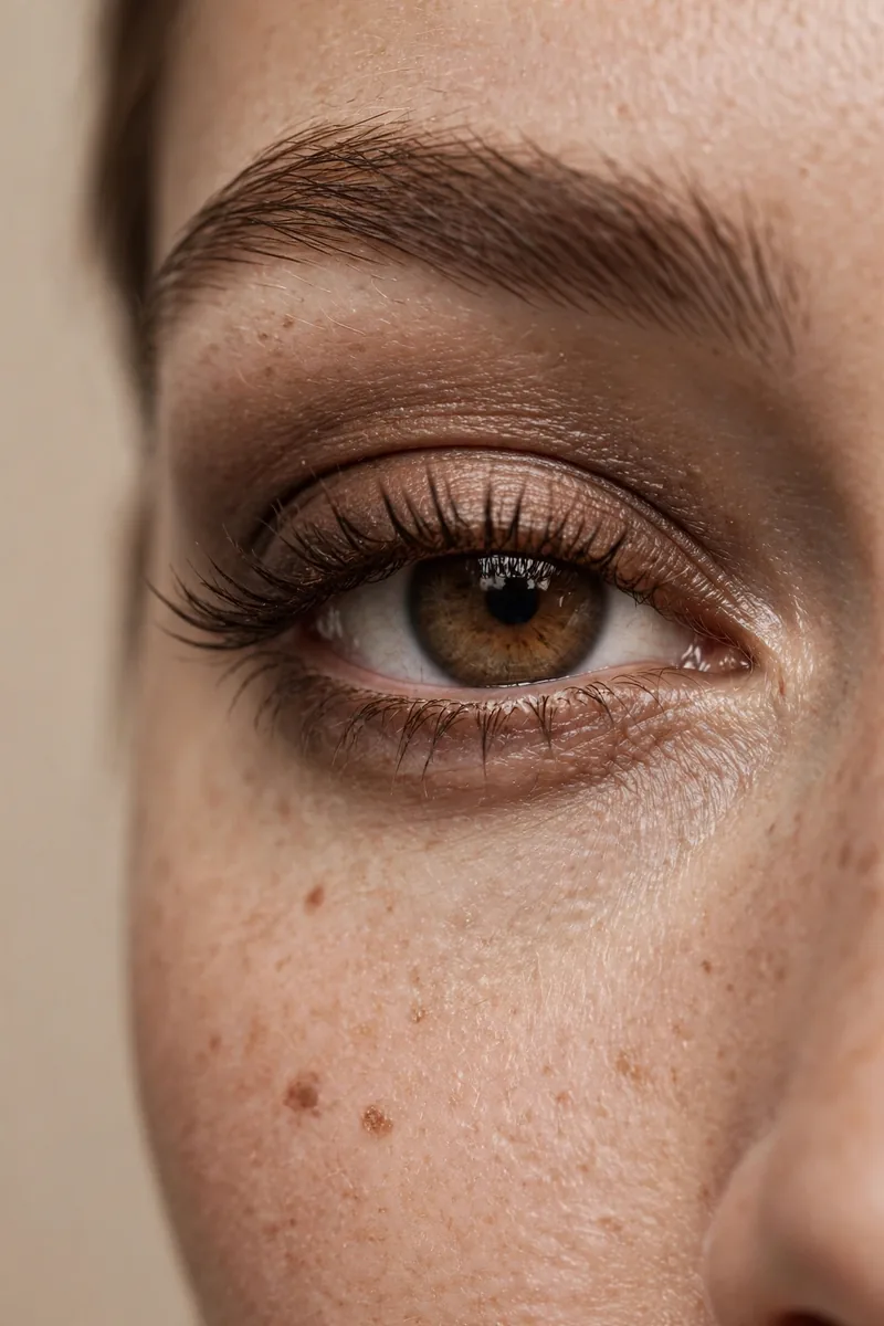 Espresso brown smoky eye with brown mascara, chocolate smoky eye makeup fall 2026